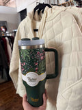 Darling Effect 40oz Jolly Sprig Green Tumbler Straw Set