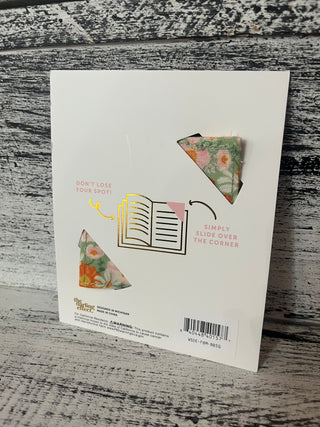 The Darling Effect Fabric Bookmark - Bouquet Beauty Sage