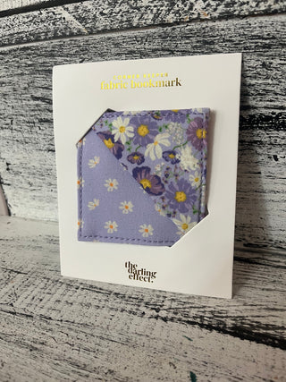 The Darling Effect Fabric Bookmark - Bouquet Beauty Purple