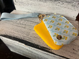 The Darling Effect Marigold Lane Blue Duo Wristlet