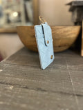 Darling Effect Light Blue Woven Keychain Wallet