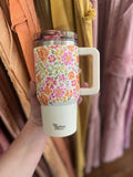 Darling Effect 20oz Lifestyle Flip Straw Tumbler Secret Garden Pink