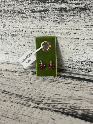 Splendid Iris Gold Cherries Earring