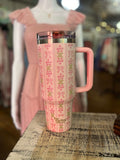 Darling Effect 40oz Lifestyle Flip Straw Tumbler Oh So Fancy Pink
