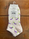 World's Softest Socks Garden Low Eggplant Socks