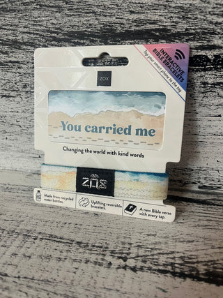 ZOX You Carried Me Bible Verse Bracelet