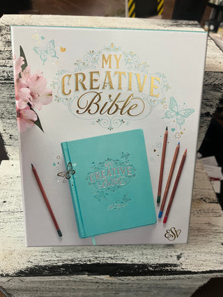 Christian Art Gifts ESV My Creative Bible for Girls HC Teal