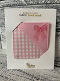 The Darling Effect Fabric Bookmark - Pink Bow