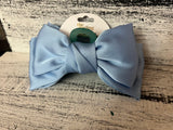 The Darling Effect Satin Bow Claw Clip Blue