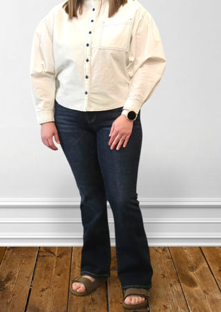 Dark High Waist Wilhelmina Baggy Jeans