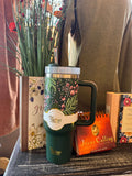 Darling Effect 40oz Jolly Sprig Green Tumbler Straw Set