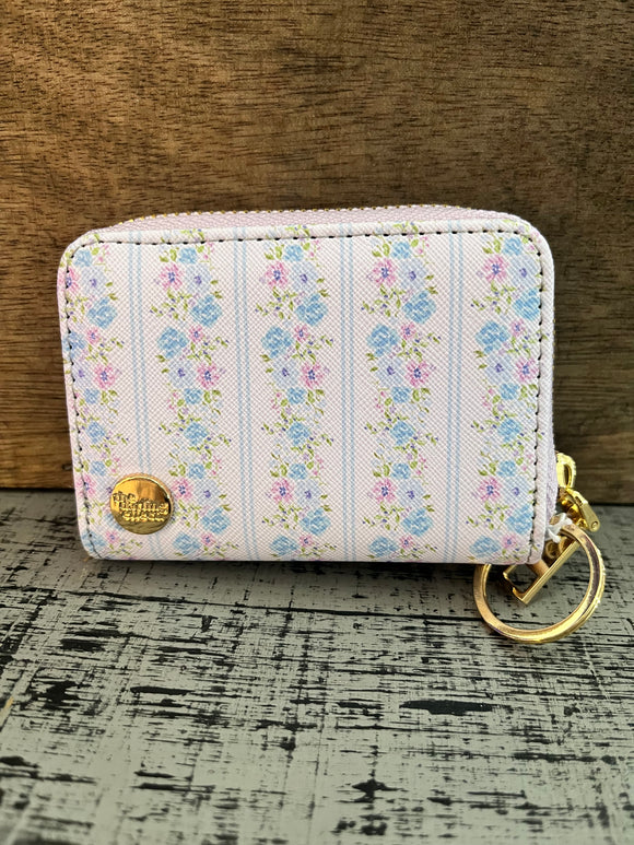 Darling Effect Petal Parade Blue Zip Around Wallet