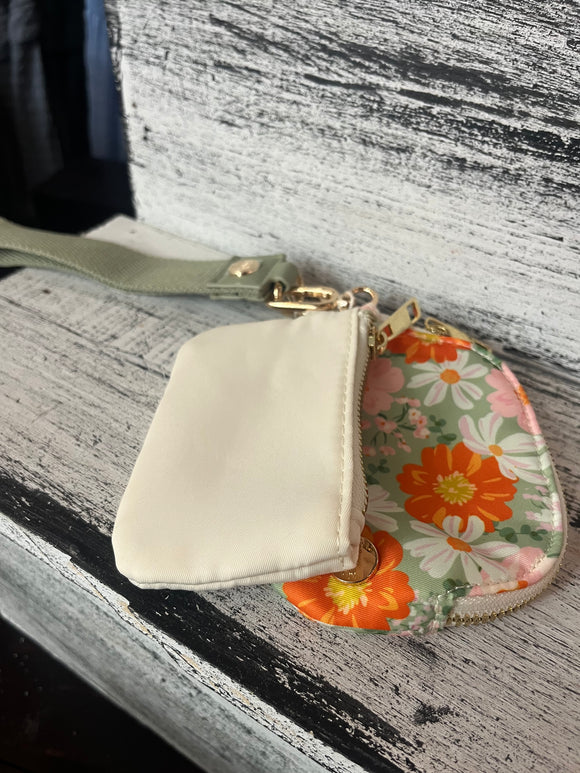 The Darling Effect Boutique Beauty Sage Dynamic Duo Wristlet