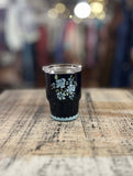 Darling Effect 2oz Tiny Tumbler Garden Blooms Navy