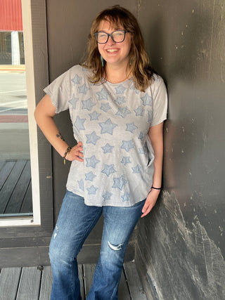 Blue Velvet Blue Chasing Stars Tee