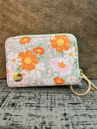 Darling Effect Bouquet Beauty Sage Zip Around Wallet