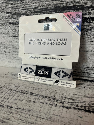 ZOX God Is Greater Bible Verse Bracelet