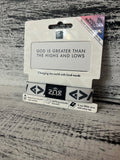 ZOX God Is Greater Bible Verse Bracelet