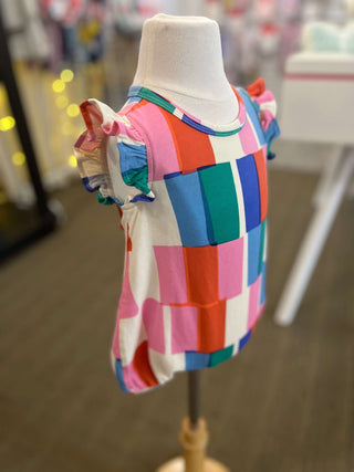 Tea Collection  Copacabana Flutter Baby Romper