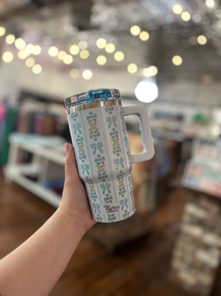 Darling Effect 20oz Lifestyle Flip Straw Tumbler Oh So Fancy Blue