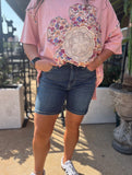 Judy Blue HW Bermudas with Back Flap Pockets - Plus Sizes