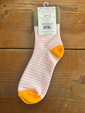 World's Softest Socks Garden Mini Crew Rose Stripe Socks