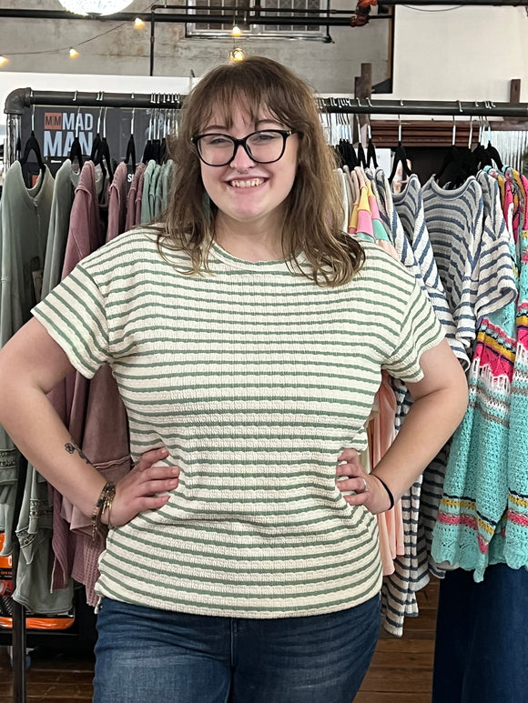 Heimish Mint Green Mellow Morning Top - Plus Sizes