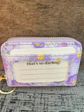 Darling Effect Bouquet Beauty Purple  Zip Around Wallet