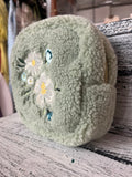 The Darling Effect Teddy Pouch Square Dainty Floral Sage