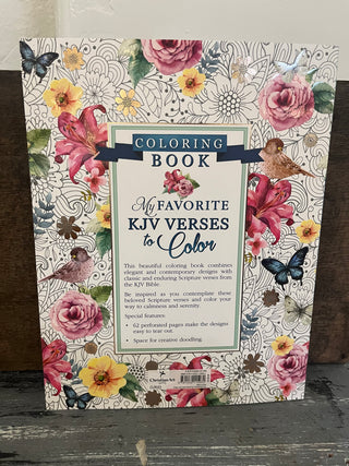 Christian Art Gifts Coloring Book My Favorite KJV Verses