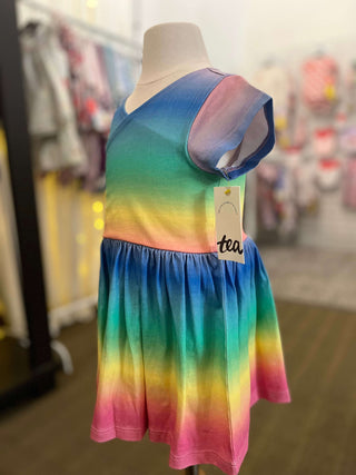 Tea Collection Rio de Janiero Short Sleeve Wrap Neck Dress