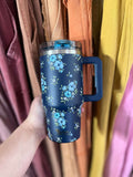 Darling Effect 20oz Lifestyle Flip Straw Tumbler Endless Daydream Navy