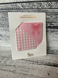 The Darling Effect Fabric Bookmark - Pink Bow
