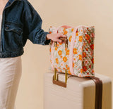 The Darling Effect The Everyday Quilted Tote Bag Bouquet Beauty Sage