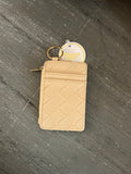 Darling Effect Oat Woven Keychain Wallet
