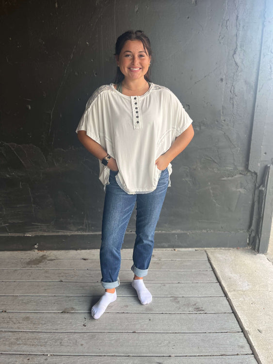 Judy Blue Core Midrise Cuffed Boyfriend Jeans - Regular Sizes