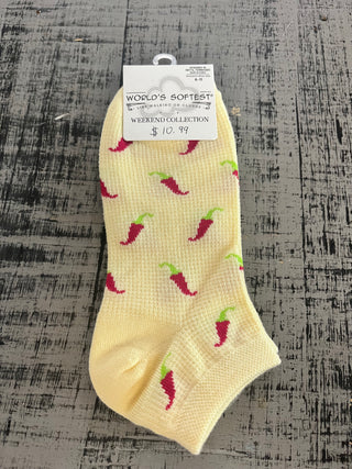 World's Softest Socks Garden Low Pepper Socks