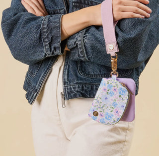 The Darling Effect Secret Garden Blue Dynamic Duo Wristlet