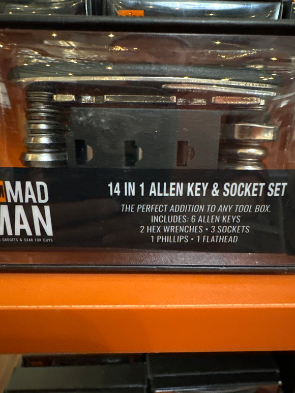 Mad Man 14 in 1 Allen Key & Socket Set