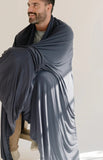 Wuvvy Large Charcoal Bamboo Blanket