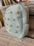 The Darling Effect Teddy Pouch Square Pearl Blue