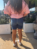 Judy Blue HW Bermudas with Back Flap Pockets - Plus Sizes