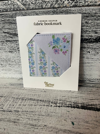 The Darling Effect Fabric Bookmark - Petal Parade Blue