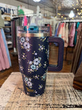 Darling Effect 20oz Lifestyle Flip Straw Tumbler Endless Daydream Navy