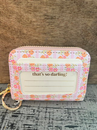 Darling Effect Petal Parade Pink Zip Around Wallet