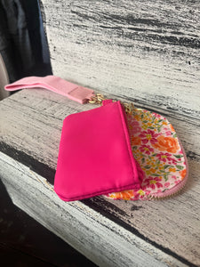 The Darling Effect Secret Garden Pink Dynamic Duo Wristlet