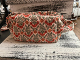 The Darling Effect Essentials Quilted Cosmetic Pouch Everbloom Dusty Rose