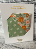 The Darling Effect Fabric Bookmark - Bouquet Beauty Sage