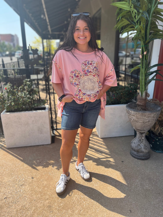 Judy Blue HW Bermudas with Back Flap Pockets - Regular Sizes