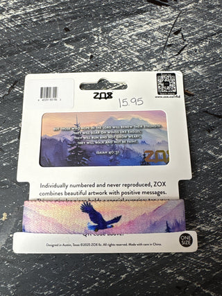 On Wings Like Eagles Bible Verse Bracelet